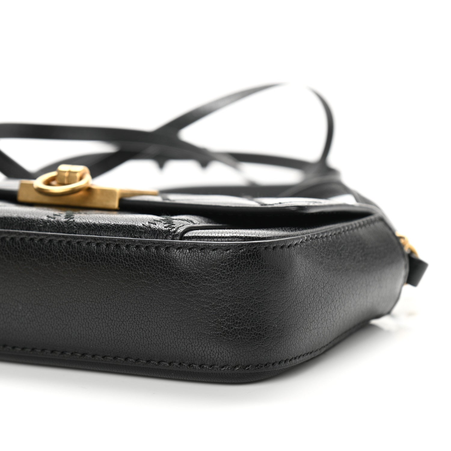 Givenchy Goatskin Quilted GV3 Mini Pocket Convertible Bag Black 8 of 10