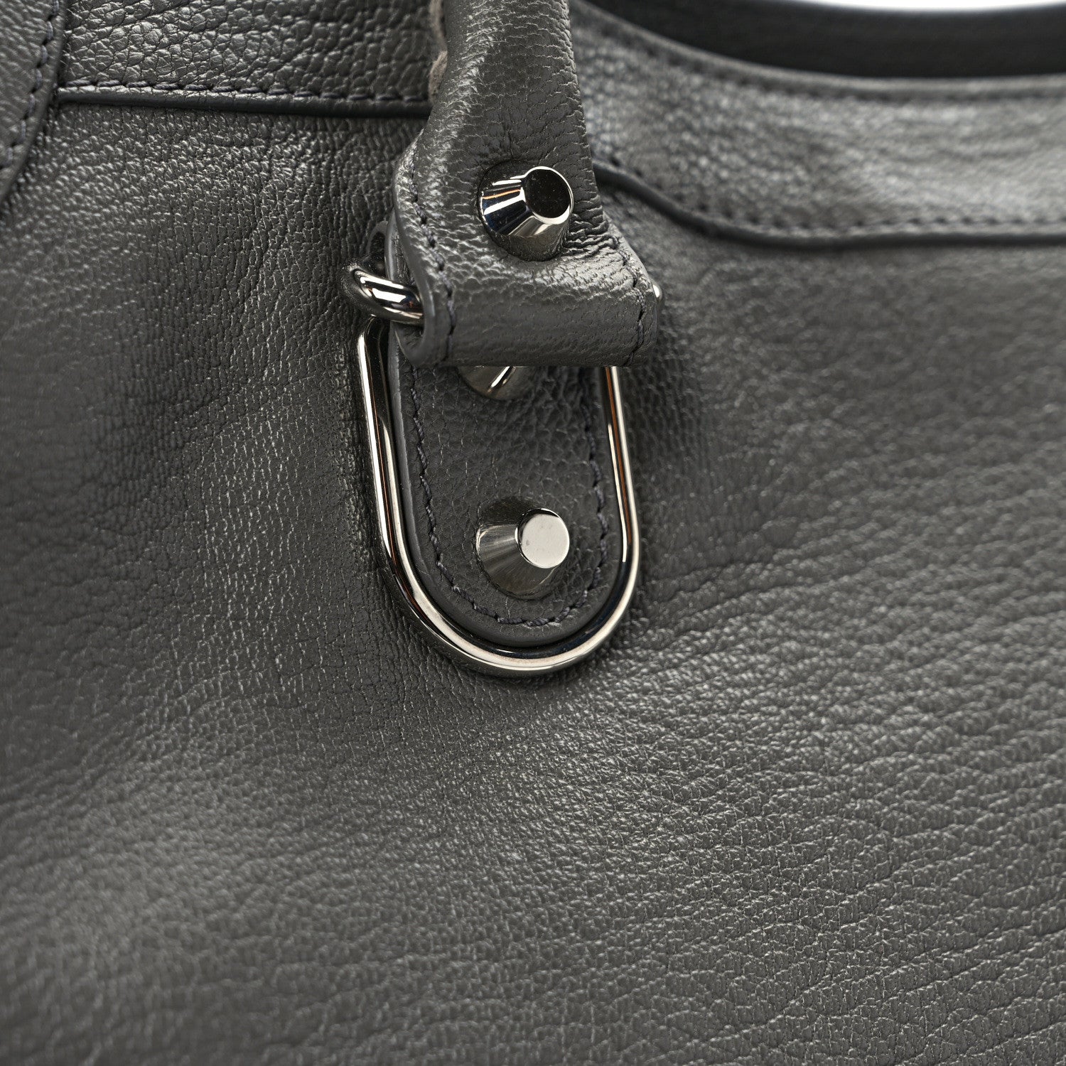 Balenciaga Chevre Silver Metallic Edge Hardware City Gris Acier 15 of 15