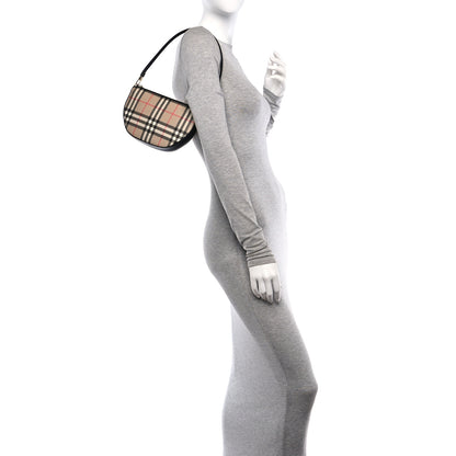 Burberry Vintage Check Calfskin Olympia Slim Pouch Archive Beige 2 of 9