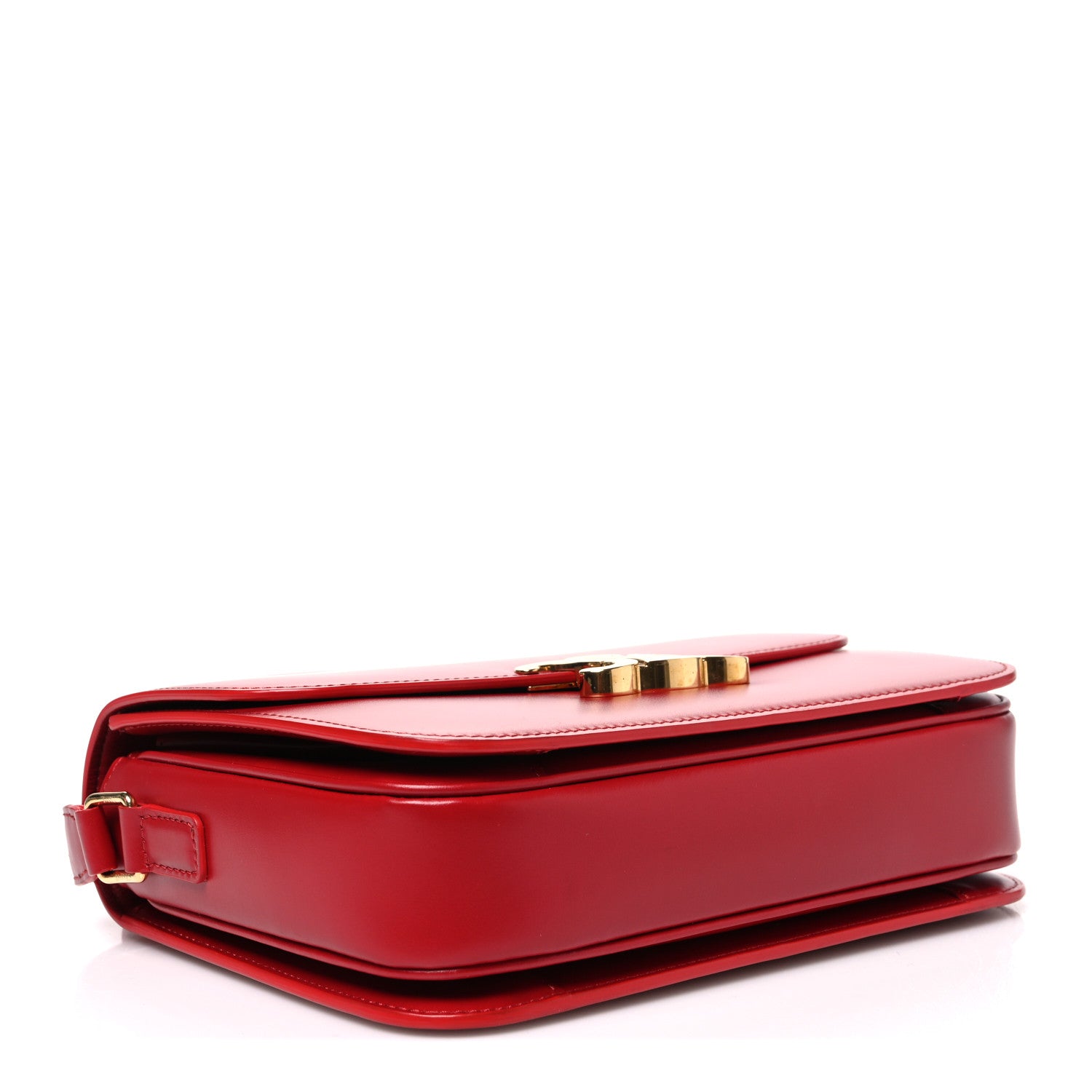 Celine Shiny Calfskin Medium Triomphe Red Red 4 of 11