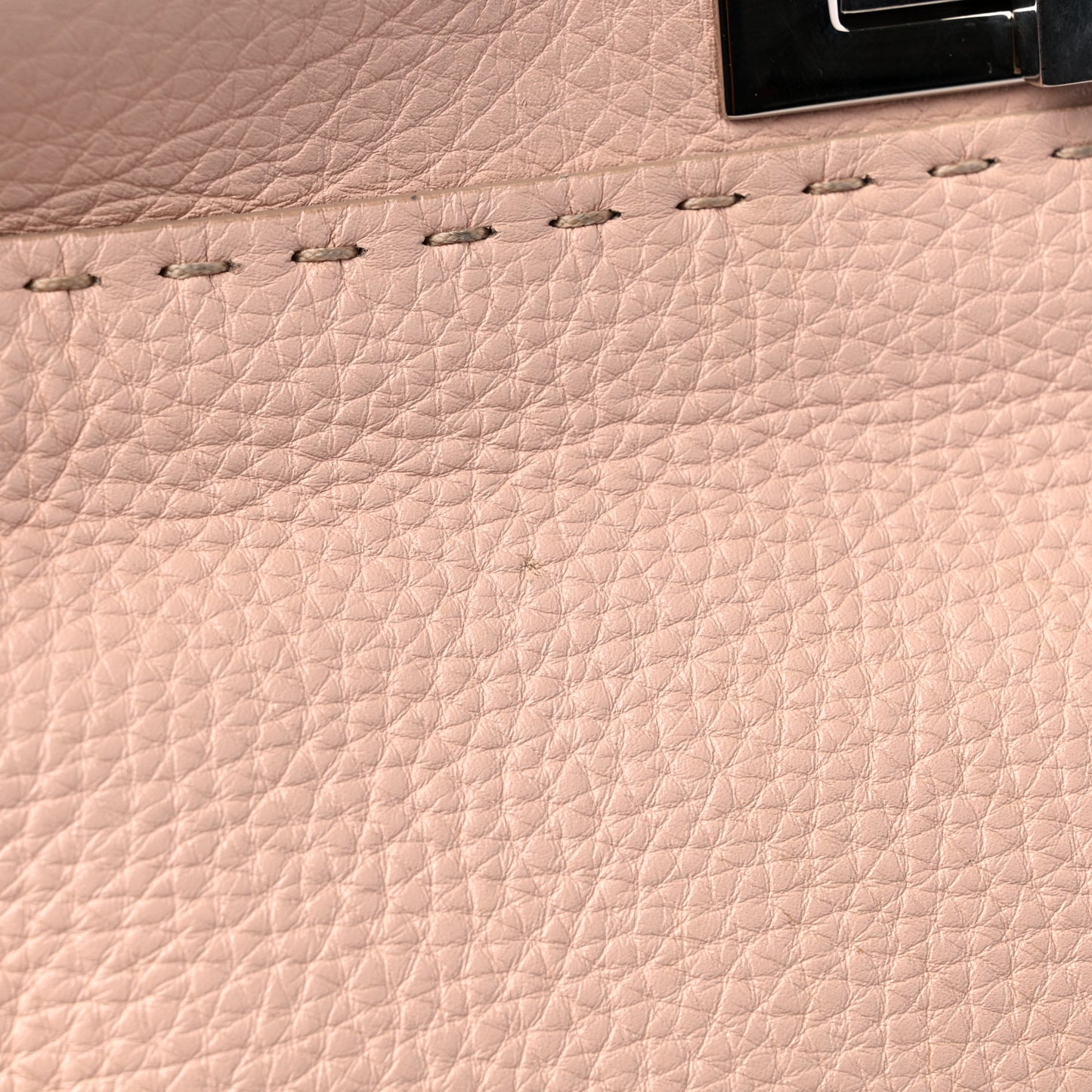 Cuoio Romano Selleria Bi-Color Medium Peekaboo Iconic Satchel Rosa Plaster Pesca