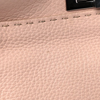 Fendi Cuoio Romano Selleria Bi-Color Medium Peekaboo Iconic Satchel Rosa Plaster Pesca 15 of 18