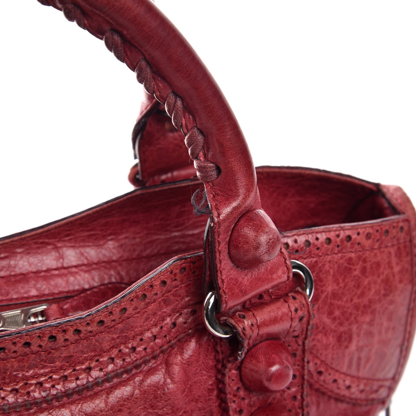 Agneau Giant Brogues Hardware City Pourpre
