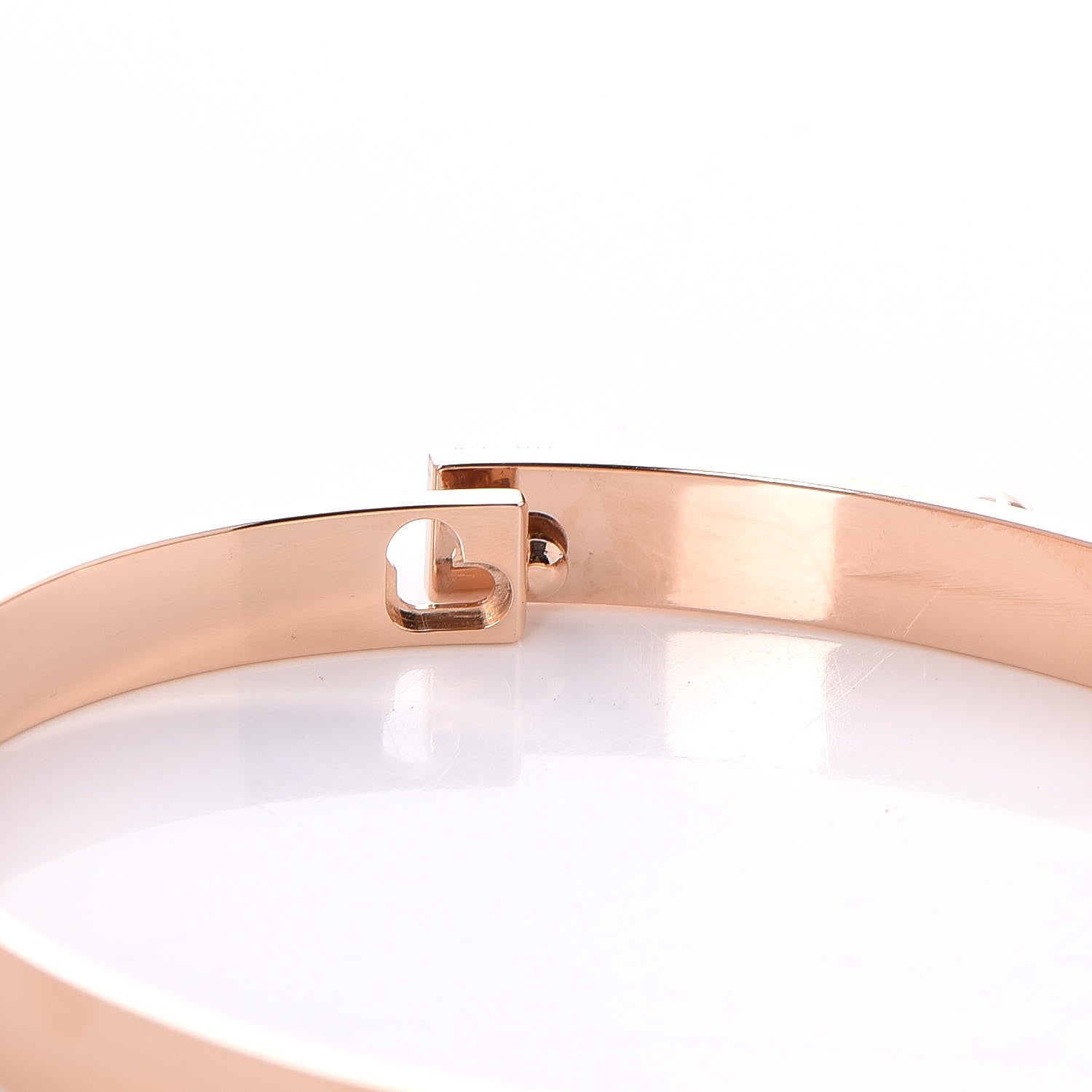 Hermes 18K Rose Gold Diamond PM Collier De Chien Bracelet ST 6 of 7