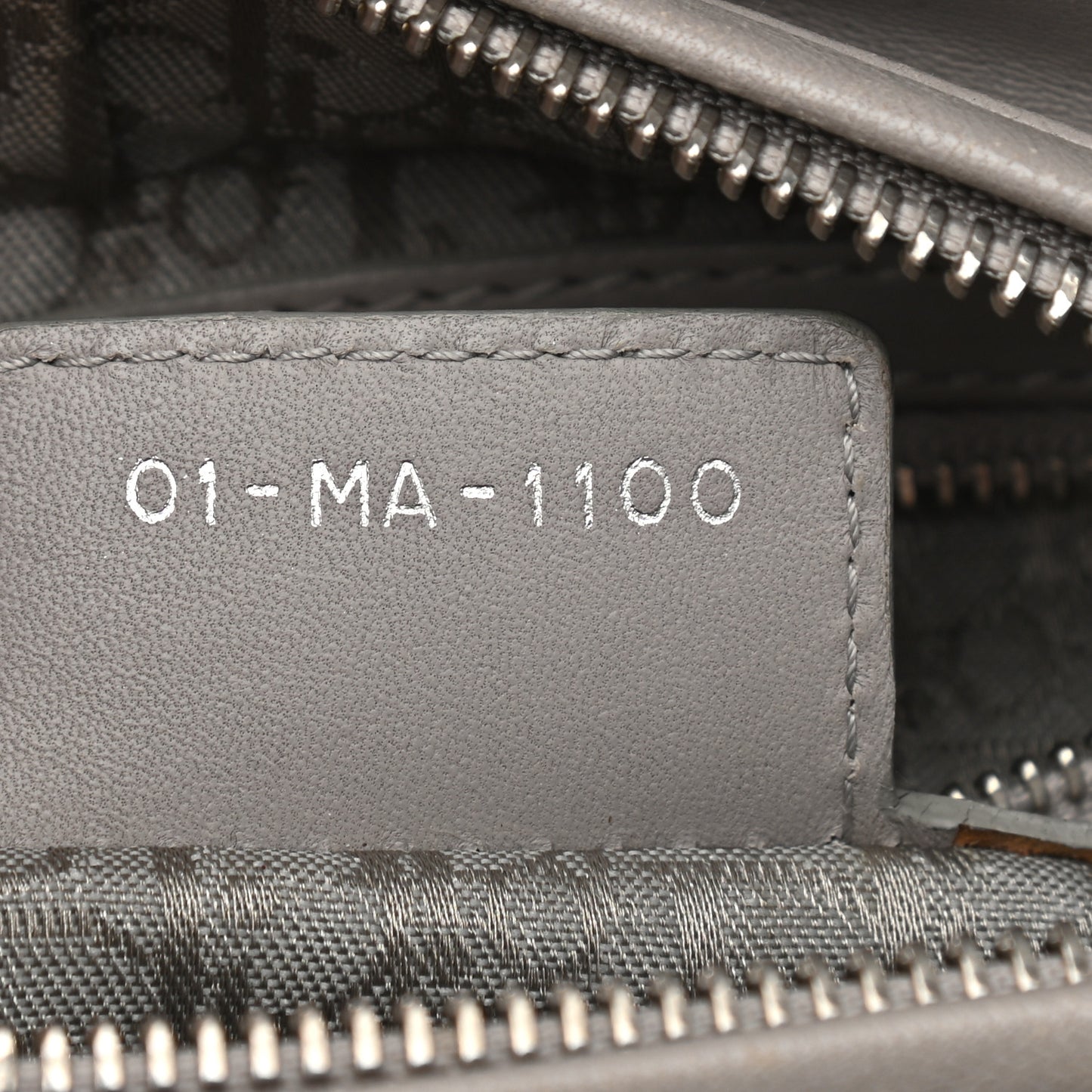 Lambskin Cannage Medium Lady Dior Grey
