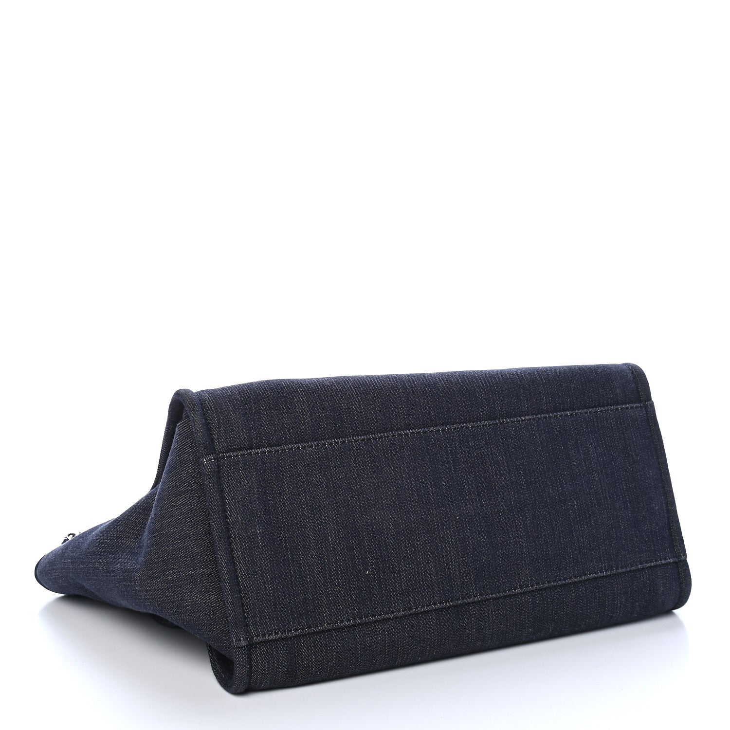 Chanel Denim Medium Deauville Tote Dark Blue 4 of 9