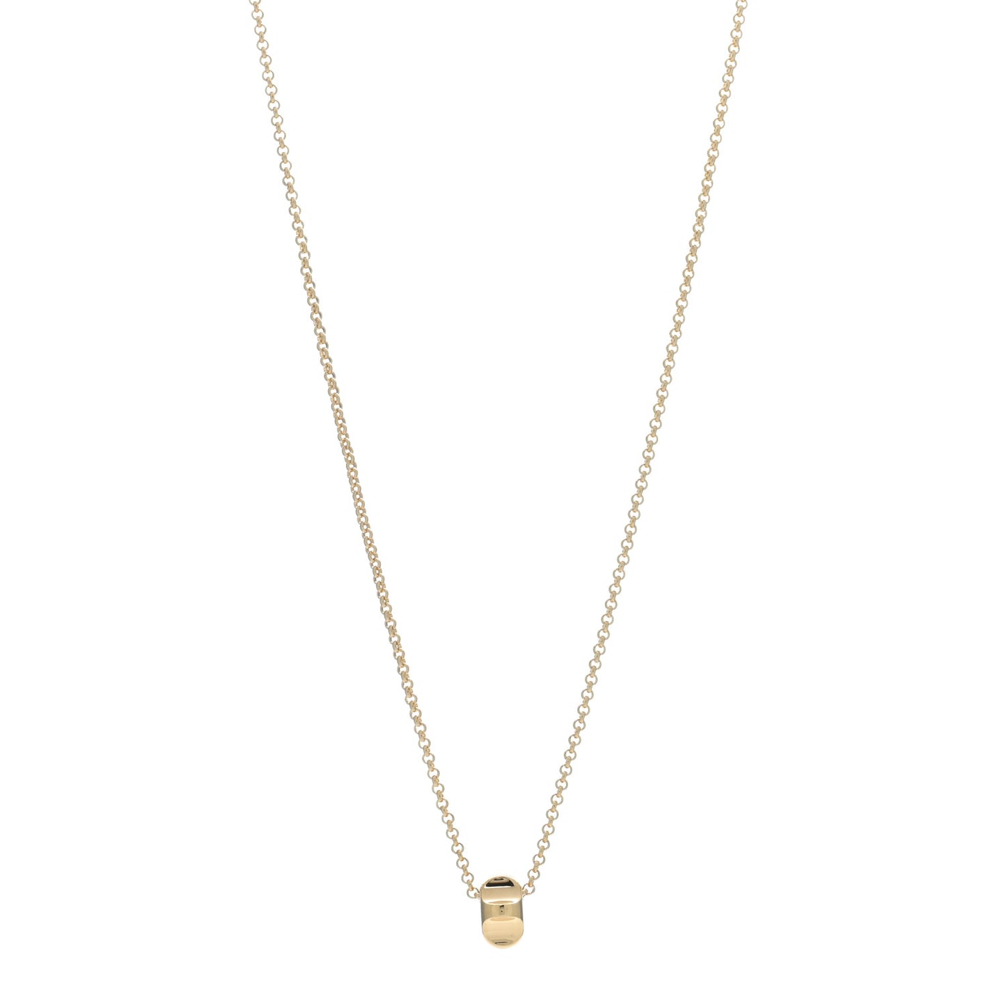 18K Yellow Gold Paloma Picasso Groove Pendant Necklace