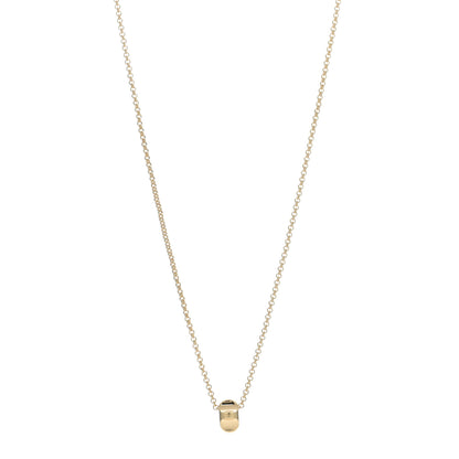 Tiffany 18K Yellow Gold Paloma Picasso Groove Pendant Necklace 1 of 5