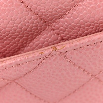 Chanel Caviar Quilted Medium Double Flap Pink 11 of 13