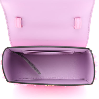 Versace Grained Calfskin Spiked Micro La Medusa Bag Pink Paradise 5 of 10