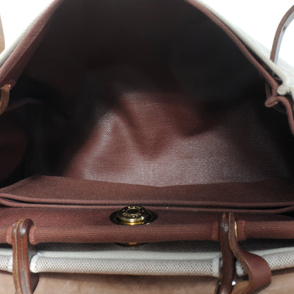 Hermes Toile Herbag PM 30 Brown 16 of 17
