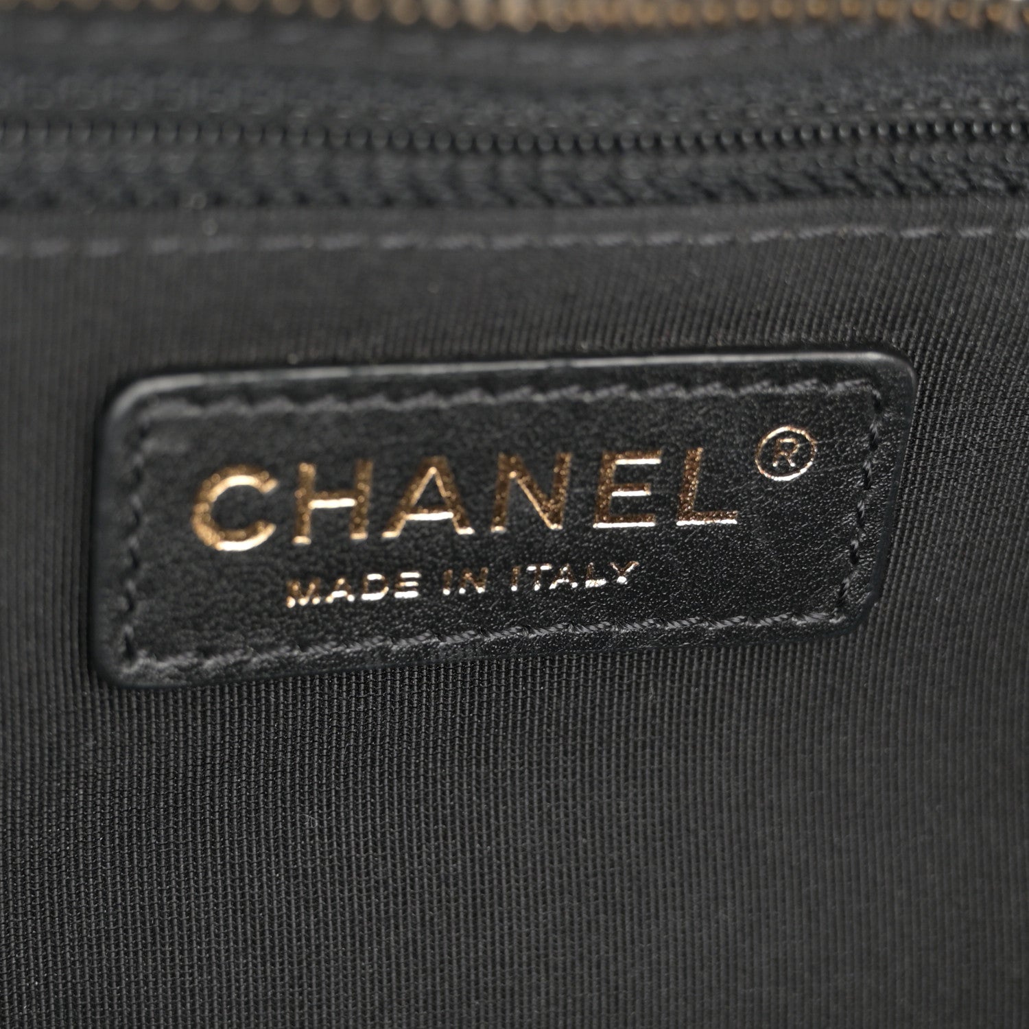 Chanel Calfskin Quilted CC Medium Vanity Case Black 6 of 13
