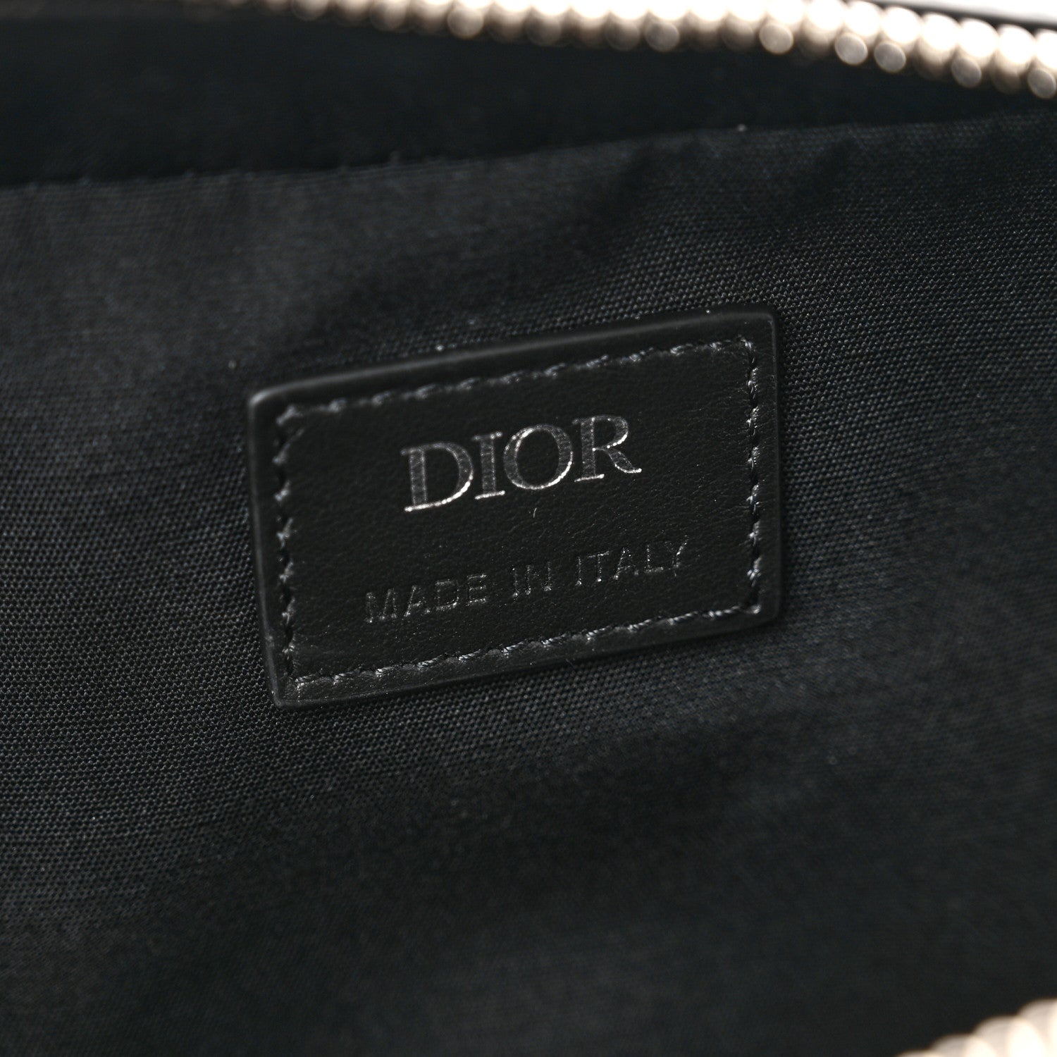 Christian Dior Calfskin Perforated Oblique Galaxy Safari Messenger Bag Black 5 of 8