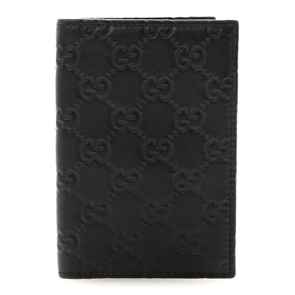 Gucci Guccissima Passport Case Black 1 of 8