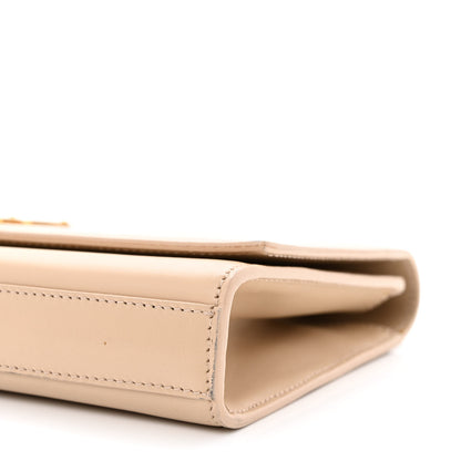 Saint Laurent Smooth Calfskin Classic Monogram Cassandre Clutch Nude 10 of 16