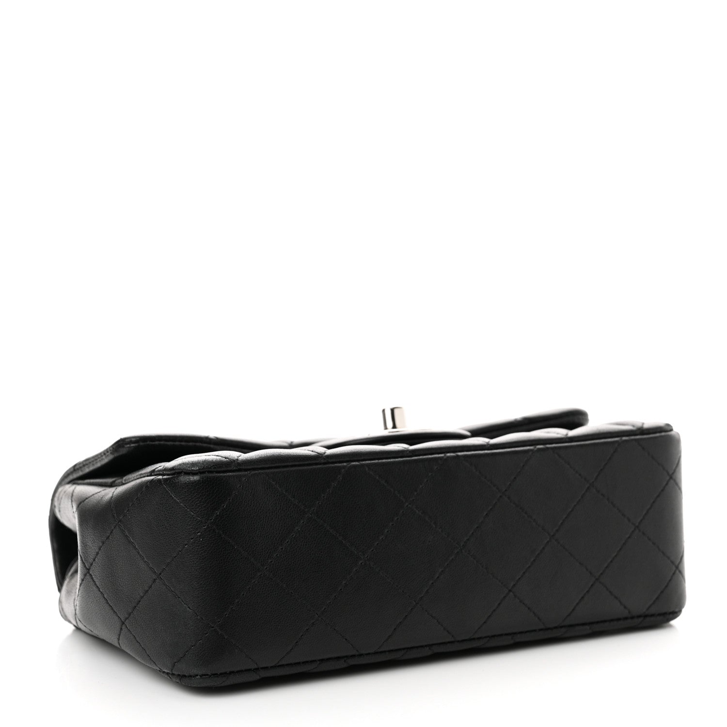 Chanel Lambskin Quilted Mini Rectangular Flap Black 4 of 12