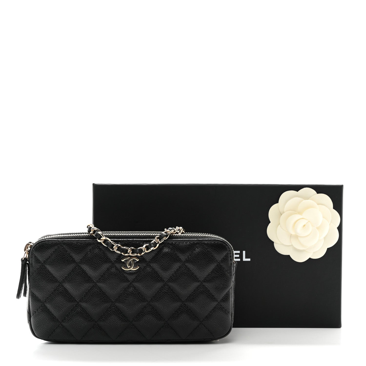 Chanel Caviar Quilted Small Clutch With Chain Black 12 of 12