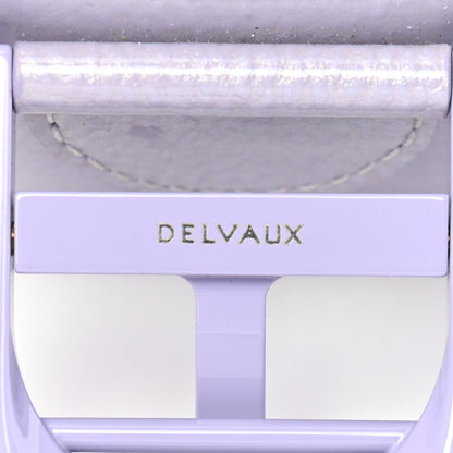 Delvaux Patent Grained Calfskin Mini Brillant Satchel Light Purple 7 of 13