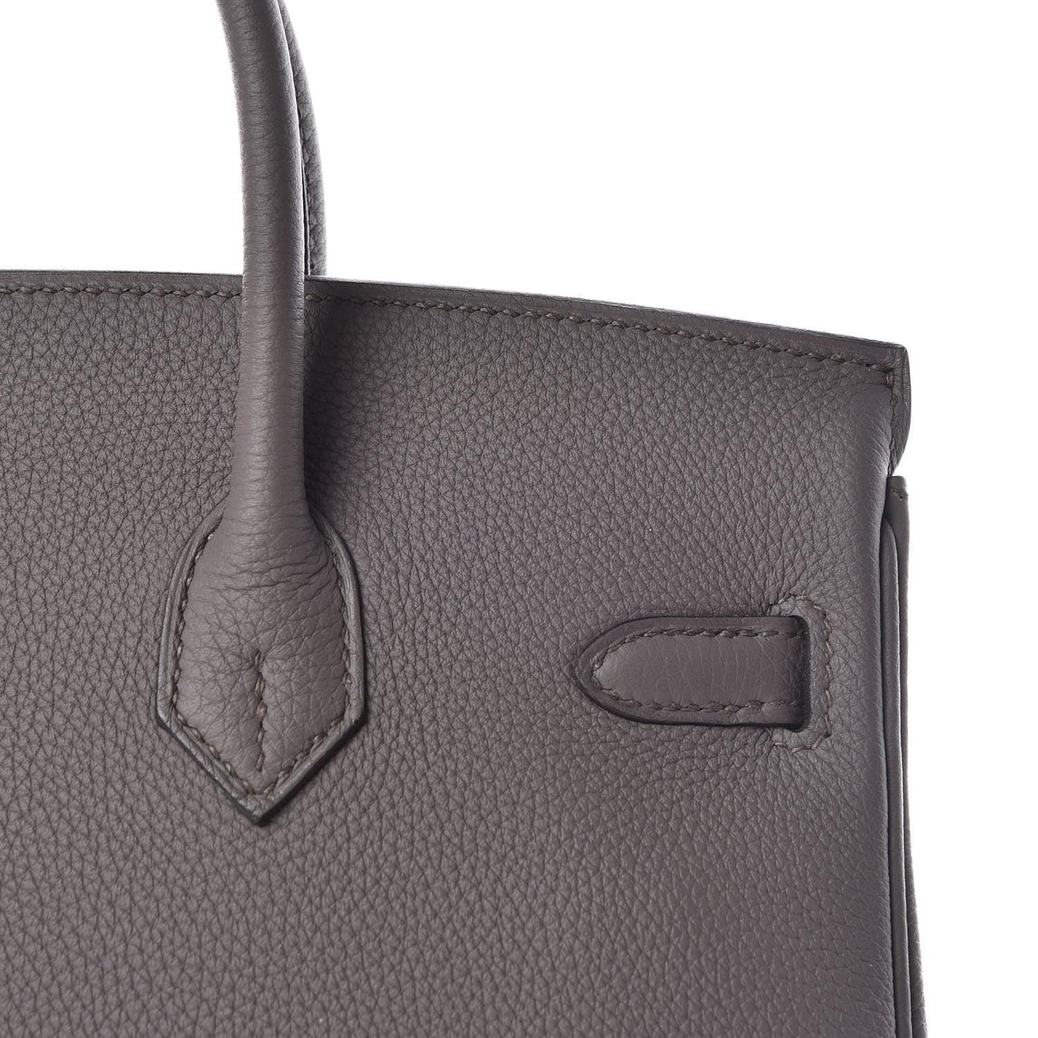 Hermes Togo Birkin 25 Etain 29 of 31
