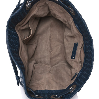 Bottega Veneta Nappa Intrecciato Bella Tote Navy 7 of 11