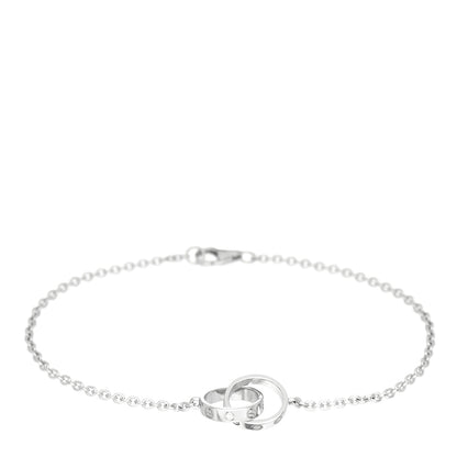 Cartier 18K White Gold Interlocking LOVE Bracelet 1 of 4