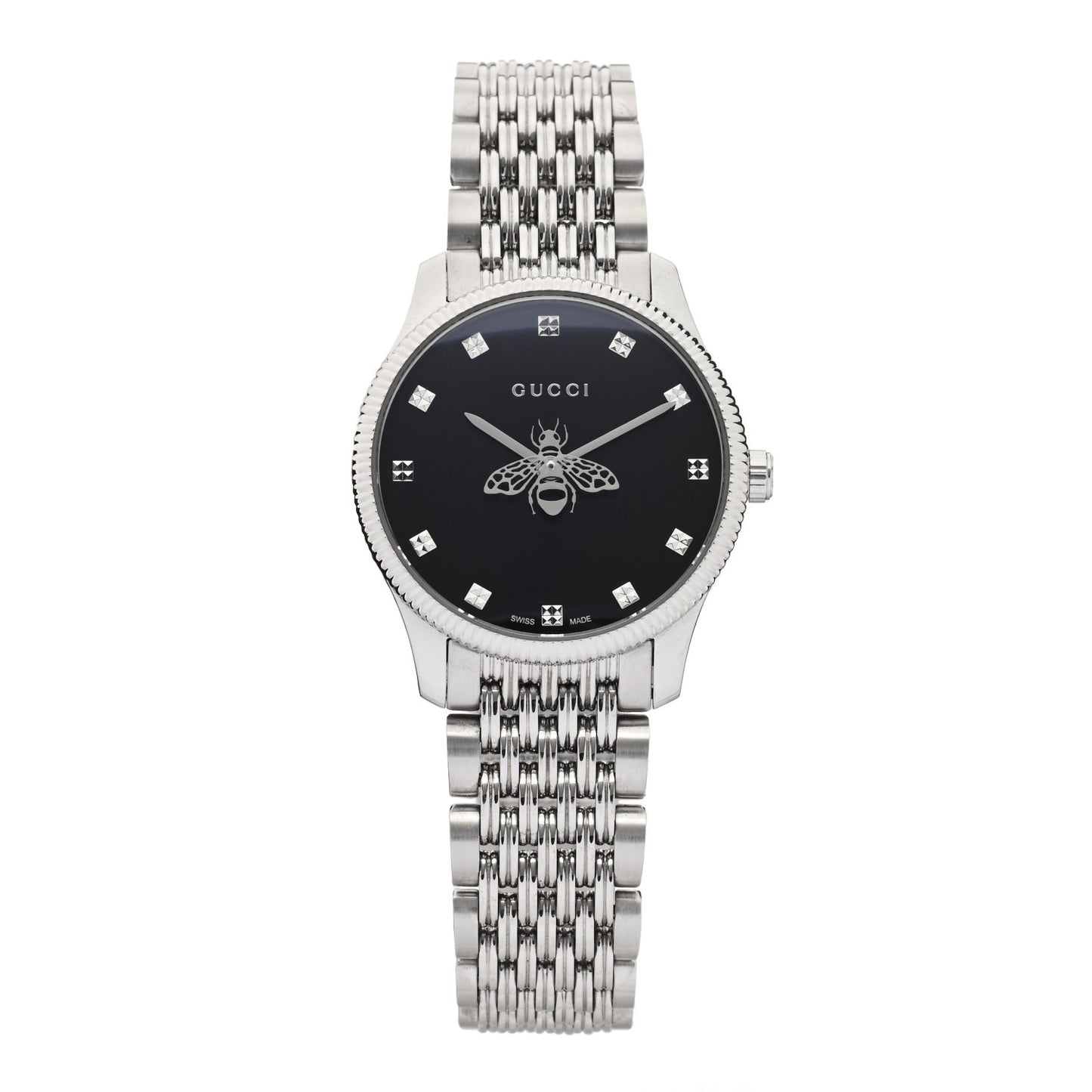 Stainless Steel 29mm G-Timeless Bee Quartz Watch Black