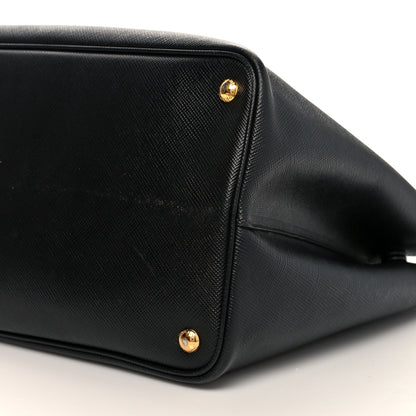 Prada Saffiano Cuir Large Double Bag Nero Black 8 of 11