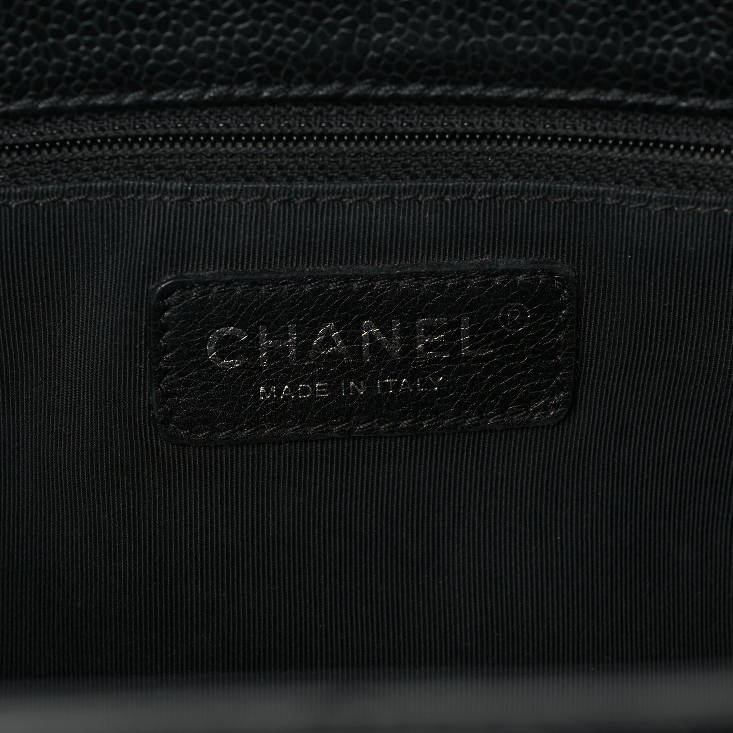 Caviar Quilted Grand Shopping Tote GST Black