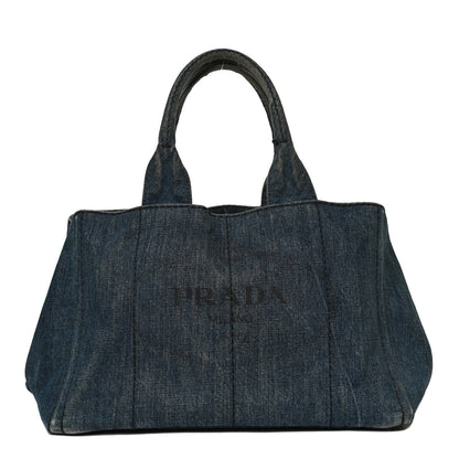 Prada Denim Logo Tote Avio 1 of 12