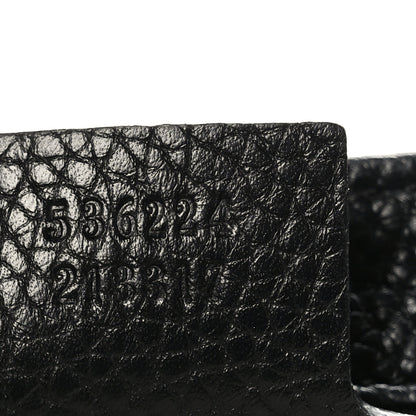 Gucci Pebbled Calfskin Medium Soho Flap Crossbody Black 7 of 9