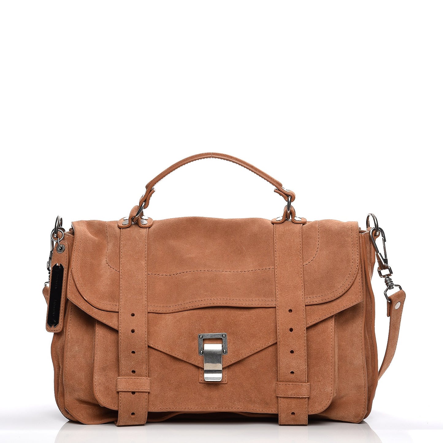 Suede Medium PS1 Satchel Tobacco