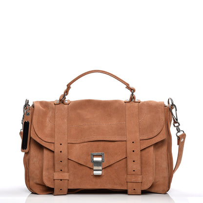 Proenza Schouler Suede Medium PS1 Satchel Tobacco 1 of 20