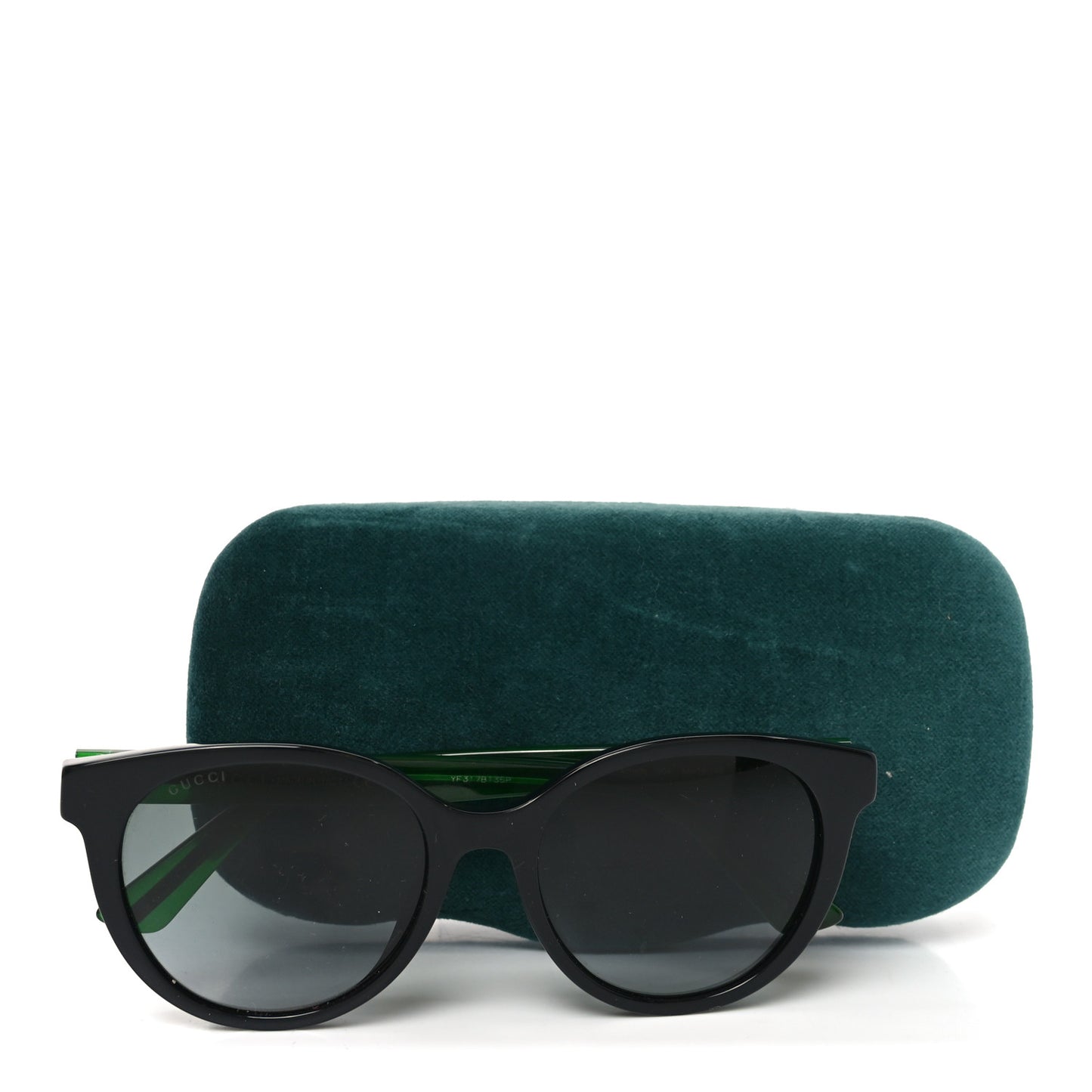 Acetate Round Web Sunglasses GG0702SKN Black