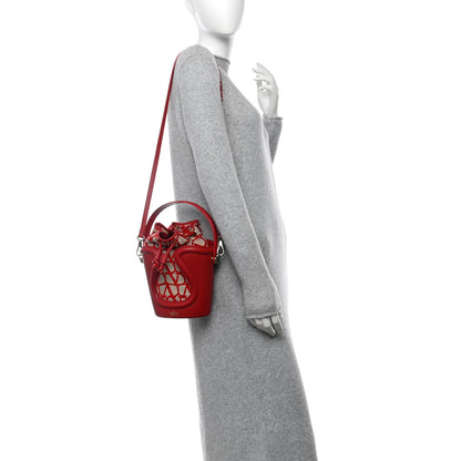Valentino Garavani Toile Iconographe Nappa Le Cinquième Bucket Bag Naturale Rosso Valentino 2 of 10