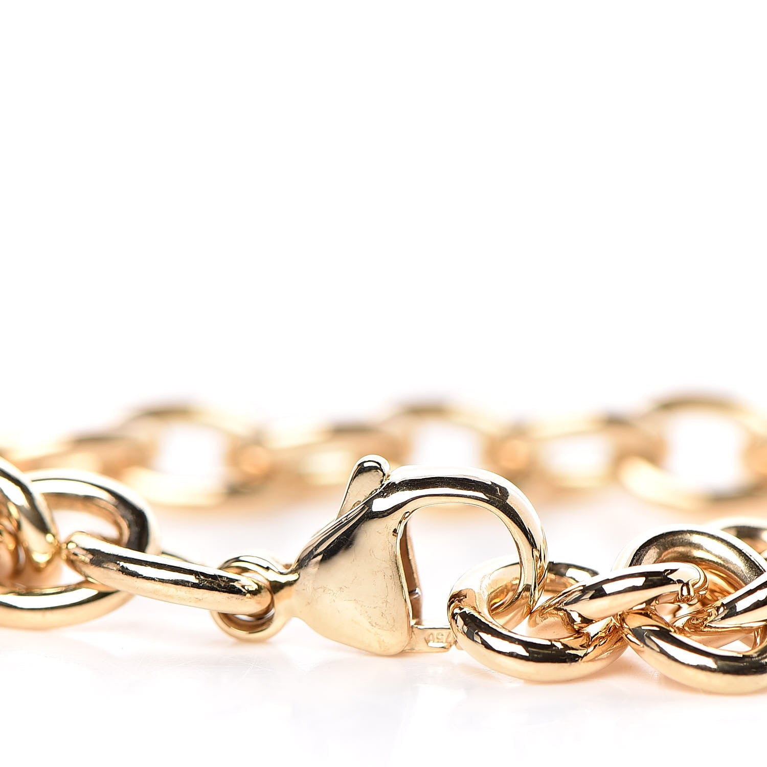 Tiffany 18K Yellow Gold Heart Tag Charm Bracelet 4 of 4