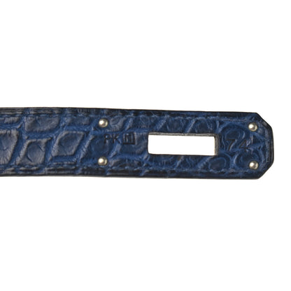 Hermes Matte Alligator Birkin 35 Bleu De Malte 6 of 11