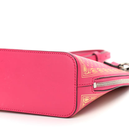 Gucci X SEGA Calfskin GUCCY Stars Mini Dome Shoulder Bag Violet Fuxia Gold 10 of 12