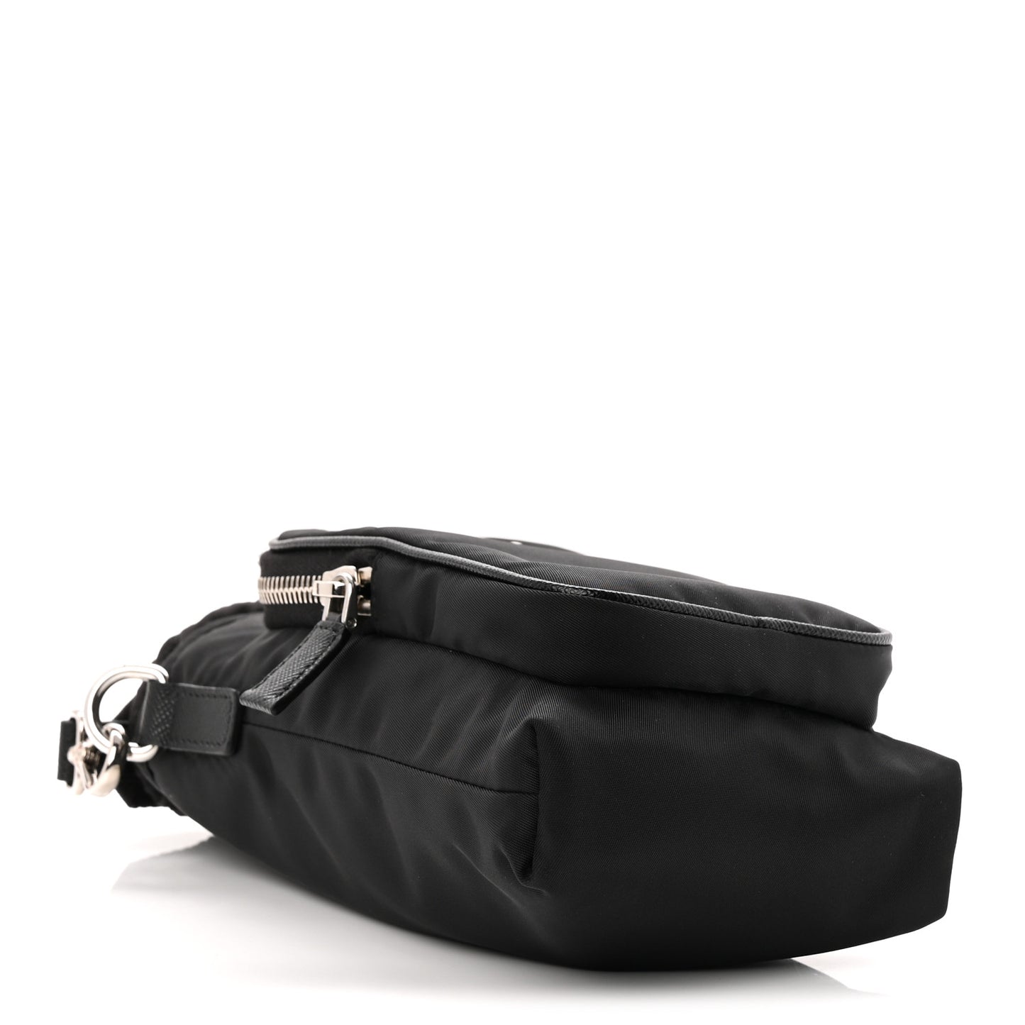 Tessuto Nylon Saffiano Phone Case Crossbody Black