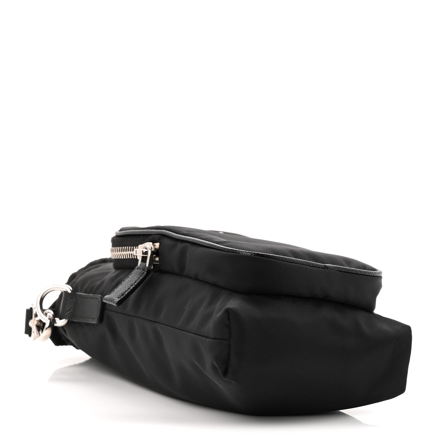 Prada Tessuto Nylon Saffiano Phone Case Crossbody Black 4 of 10