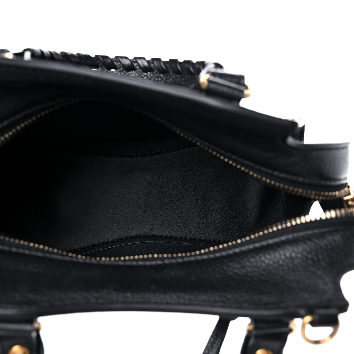 Grained Calfskin Neo Classic Gold Hardware Mini City Black