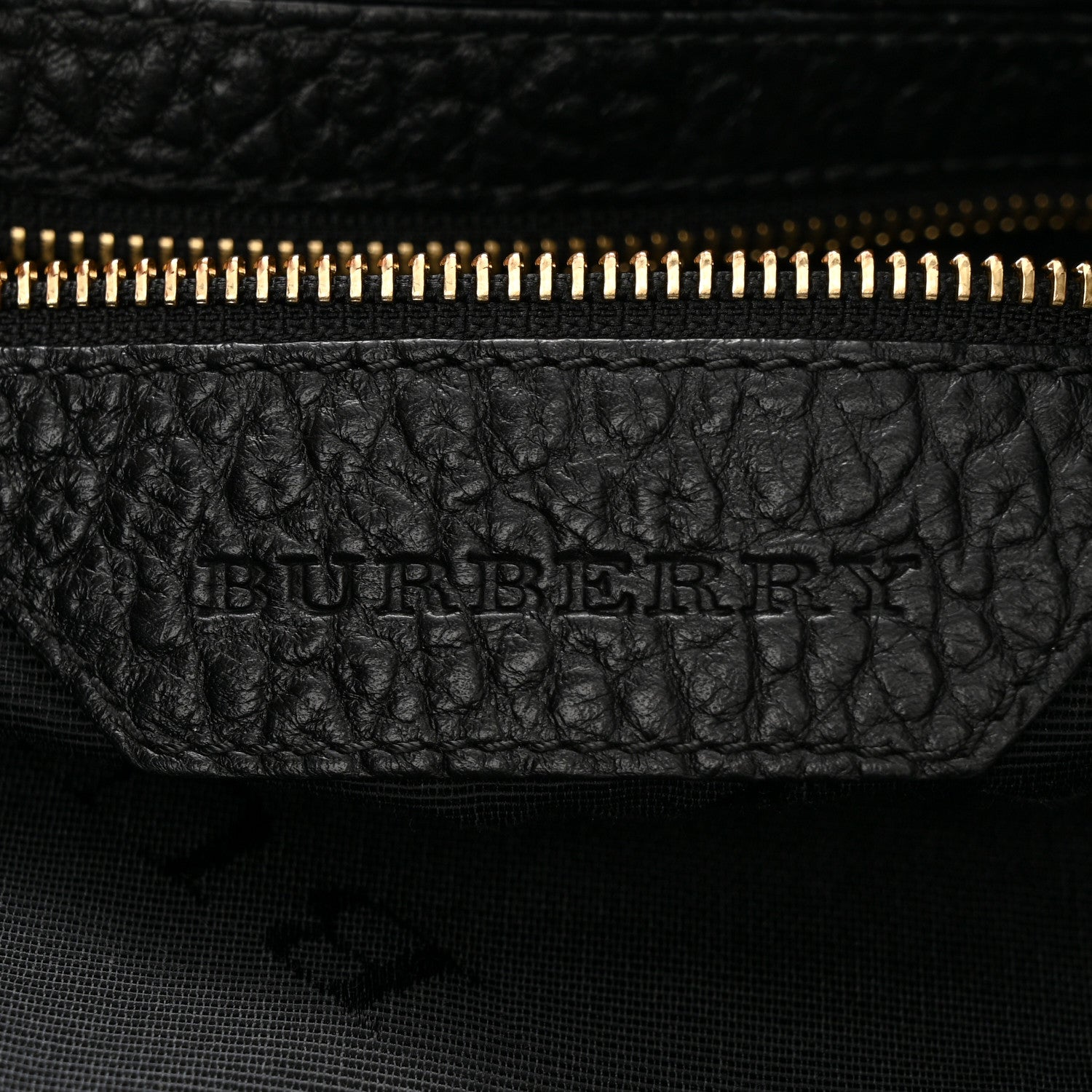 Burberry Heritage Grain Check Embossed Medium Lindburn Hobo Black 6 of 12