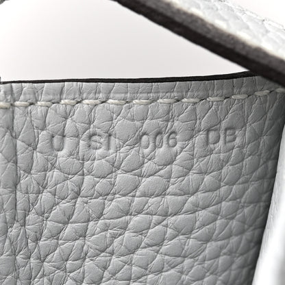 Hermes Taurillon Clemence Halzan 31 GM Gris Perle 7 of 12
