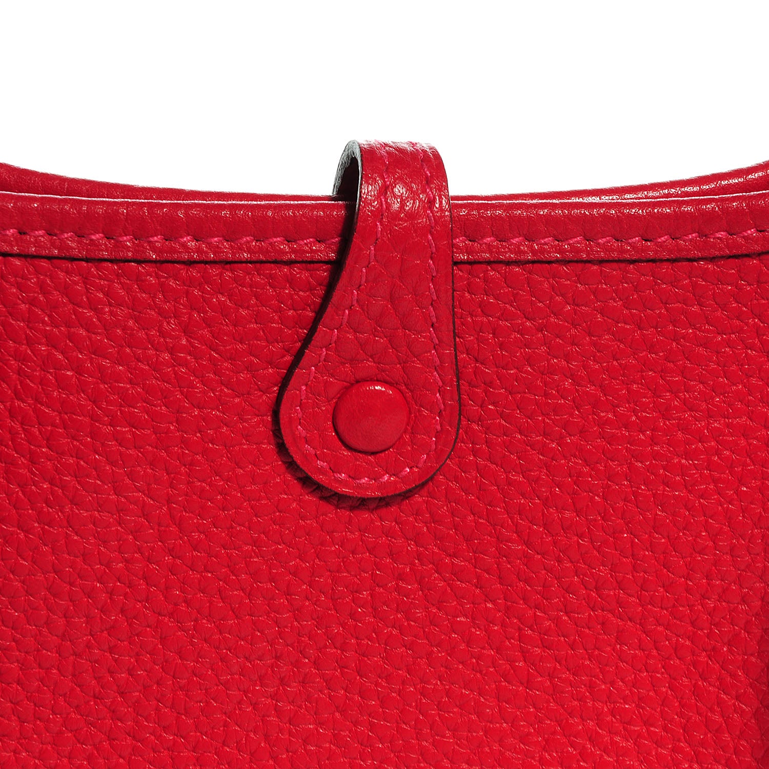 Hermes Taurillon Clemence Amazone Evelyne TPM Rouge Casaque Crevette 10 of 15