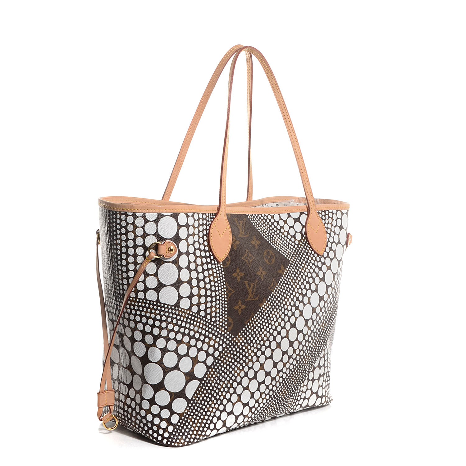 Louis Vuitton Monogram Kusama Waves Neverfull MM White 3 of 7