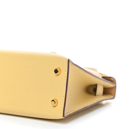 Hermes Chevre Mysore Mini Kelly Sellier 20 Foin 9 of 10