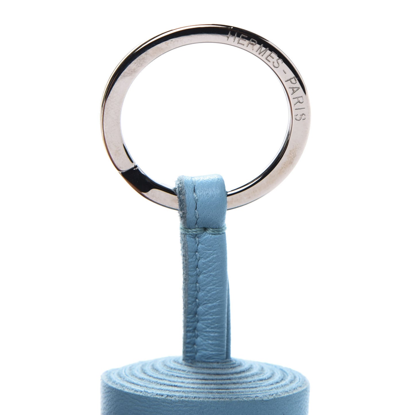 Lambskin Carmen Tassel Key Holder Celeste