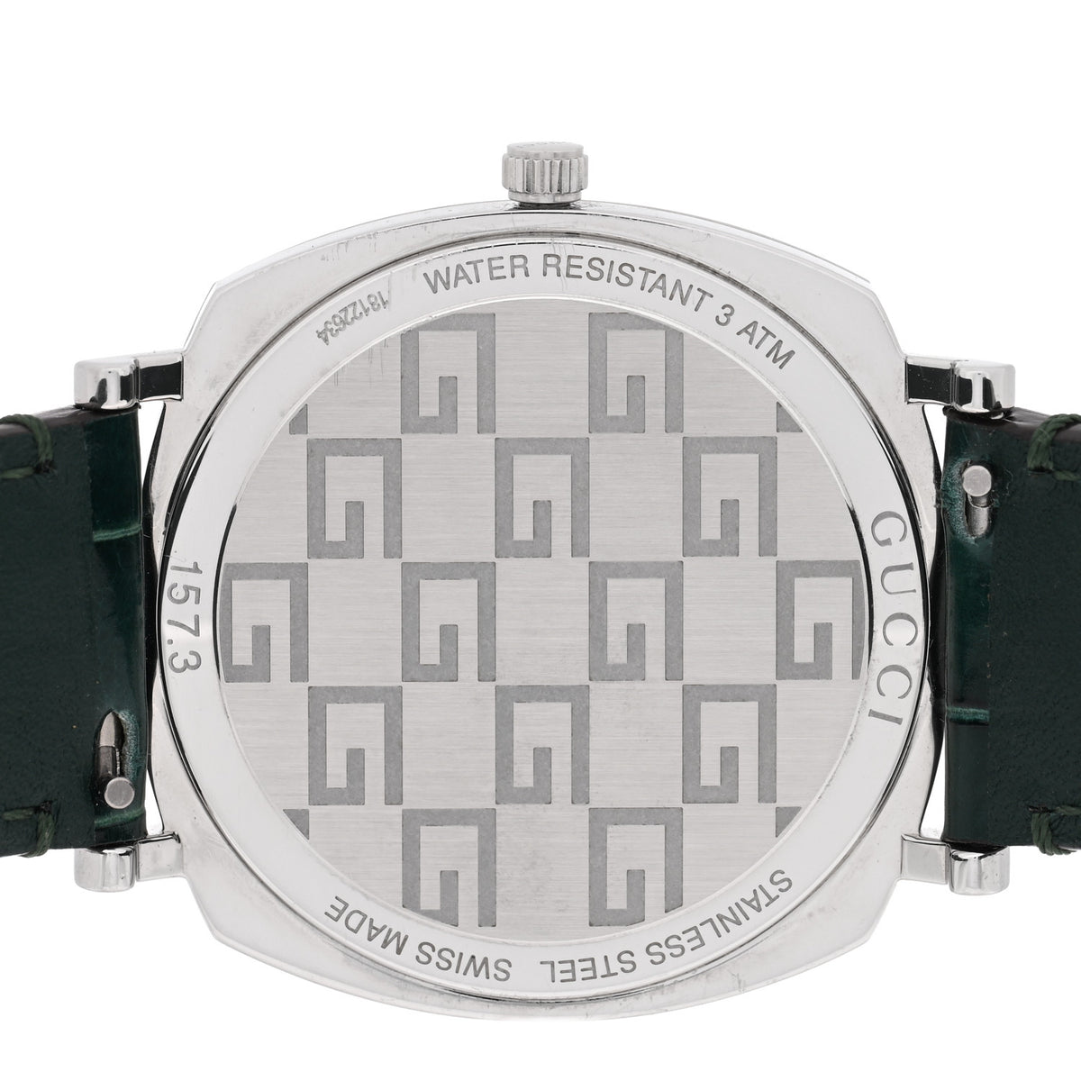 Gucci Stainless Steel Alligator 38mm Grip Quartz Watch Green 4 of 5
