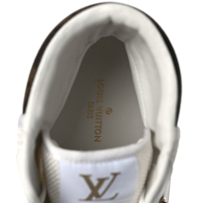 Louis Vuitton Monogram Calfskin Rivoli High Top Sneakers 10 White 7 of 8