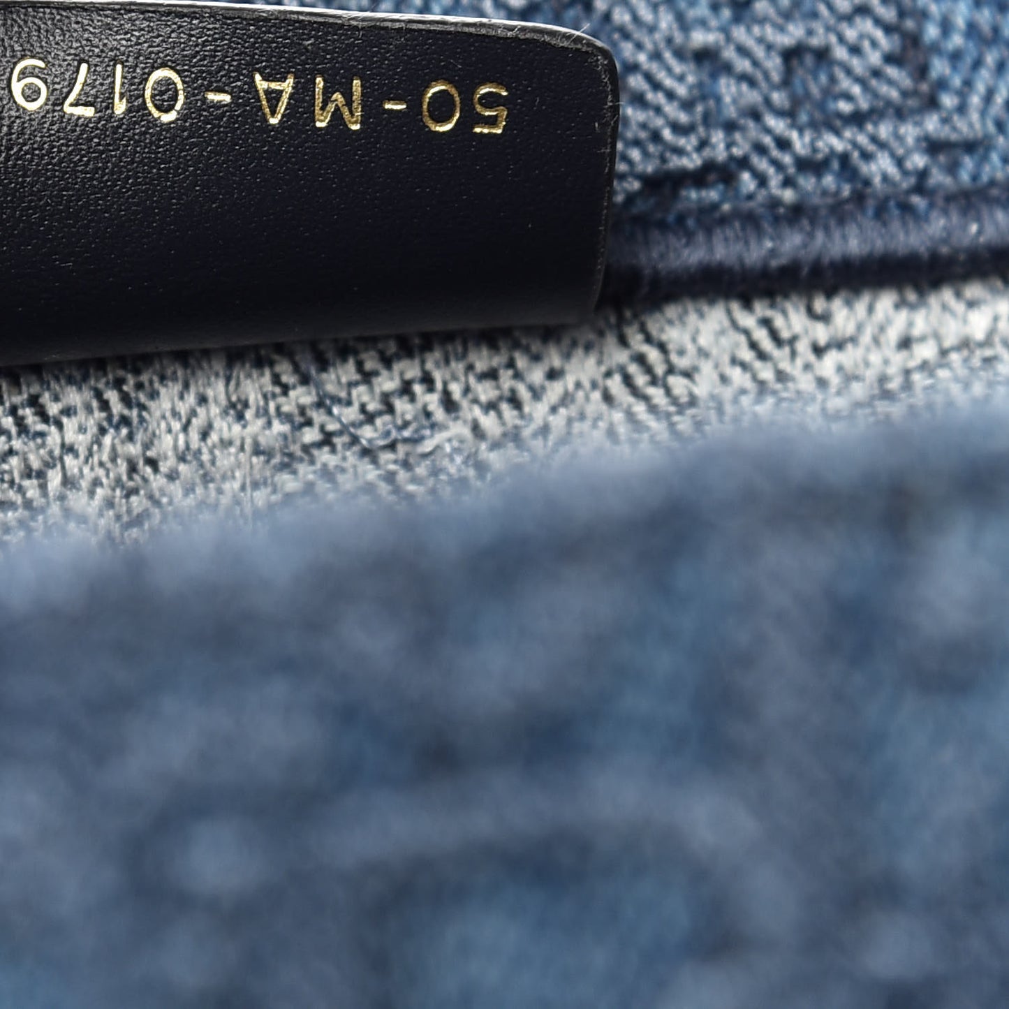 Oblique Denim Book Tote Denim Blue