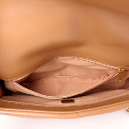 Chanel Lambskin Quilted Medium Chanel 19 Flap Brown 6 of 12